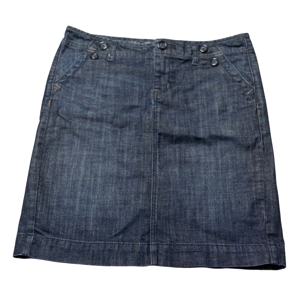 Gap 1969 Womens Denim Pencil Skirt Limited Edition Dark Wash Size 8 Knee Length
